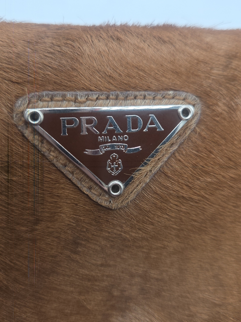 Prada Brown Pony Hair Shoulder Bag - Picture 9 of 16
